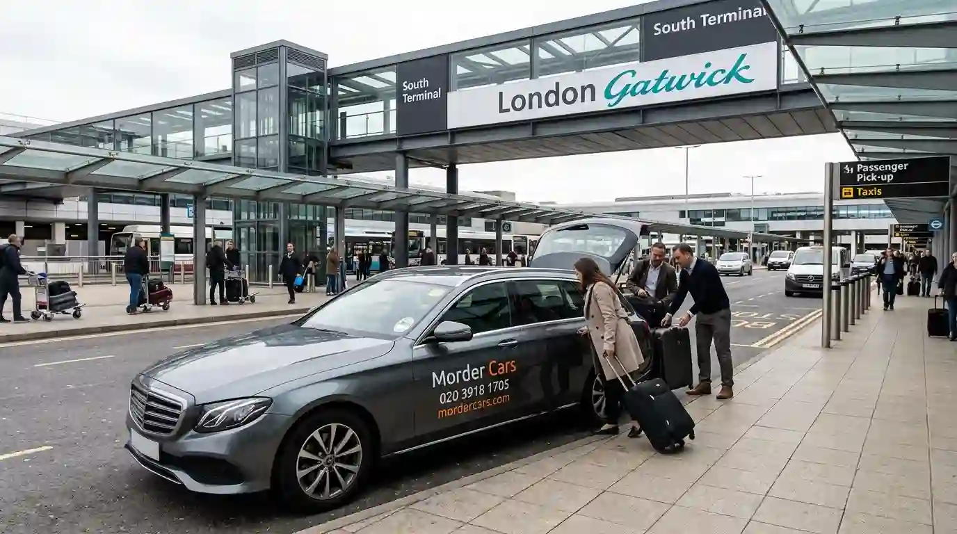 Aerial view of Gatwick Airport